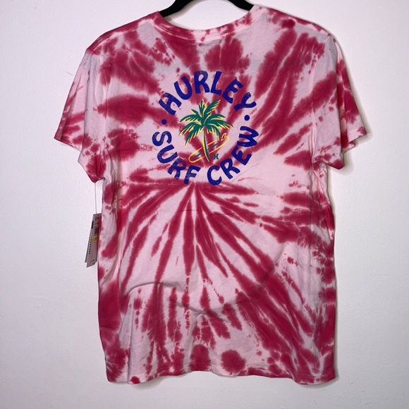 NWT Hurley Women's Club Washed Relaxed Short Sleeve Crew Neck T-shirt - Picture 2 of 5